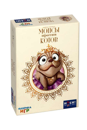 Настольная игра Мопсы против Котов от Sovabooks, карточная игра для развлечений и семейных посиделок.