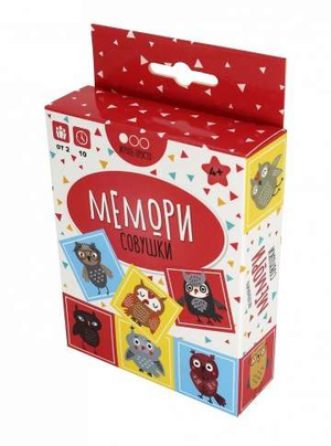 Настольная игра Мемори Совушки от Sovabooks, развивающая память и внимательность для семейных игр и вечеринок.