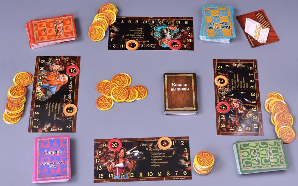 Настольная игра Таверна Красный Дракон от SOVABOOKS, изображение коробки с иллюстрациями и названием игры.