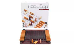 Настольная игра Коридор от Sovabooks, семейная настольная игра для весёлых игровых вечеров, изображение коробки.