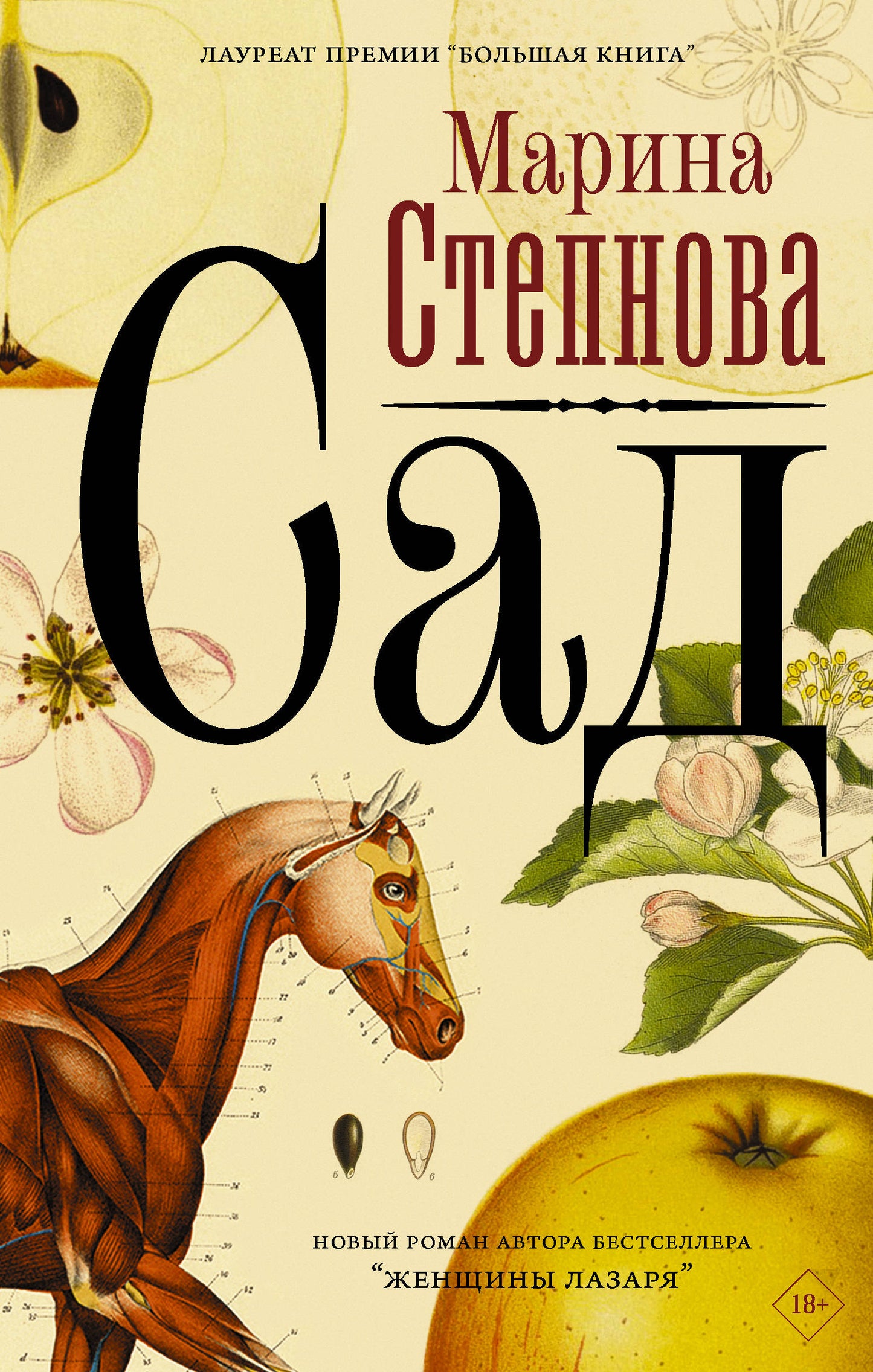 Современный российский роман о саде, изображение из книги SOVABOOKS, иллюстрация на обложке с садом и природой