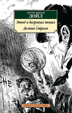 Обложка книги "Этюд в багровых тонах. Долина страха" от Sovabooks, российский роман о загадках и триллерах.