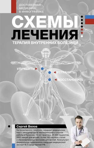 Обложка книги "Схемы лечения. Терапия внутренних болезней" Вялов С.С., научное руководство по внутренним болезням, издано Sovabooks.
