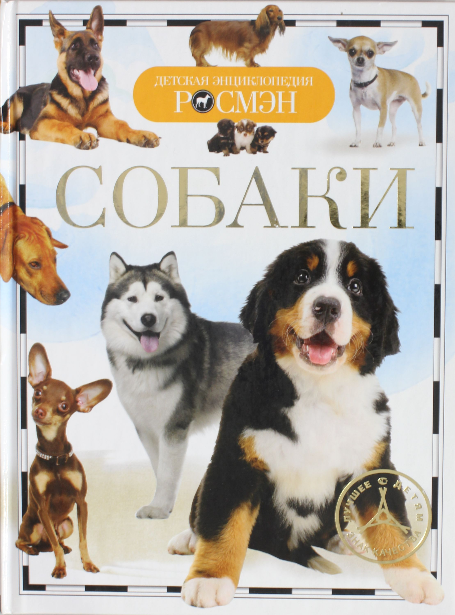 Книга для детей о собаках, иллюстрации с изображением собак, из серии русских детских книг Sovabooks
