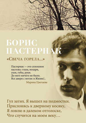 Роман "Свеча горела..." Бориса Пастернака, российская художественная книга поэзии и прозы, изображение обложки Sovabooks