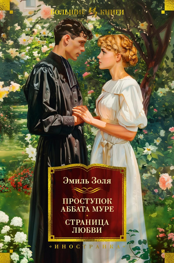 Book cover image of "Проступок аббата Муре. Страница любви" by Sovabooks, featuring artistic illustrations and classic literature design.
