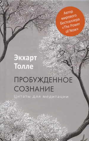 Книга "Пробужденное сознание" Экхарта Толле, обложка, изображение русской книги по эзотерике и медитации, издающаяся Sovabooks