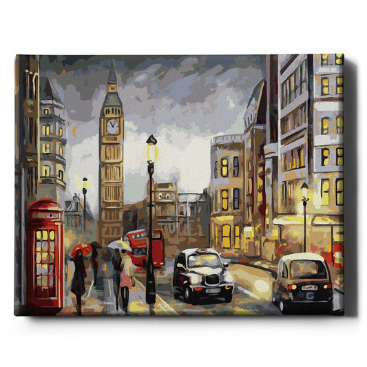 Картина по номерам Big Ben от Sovabooks, художественный набор для творчества, изображение знаменитой часовой башни Лондона