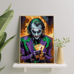 Картина по номерам Джокер от Sovabooks, набор для творчества с изображением известного персонажа, художественный комплект для рукоделия