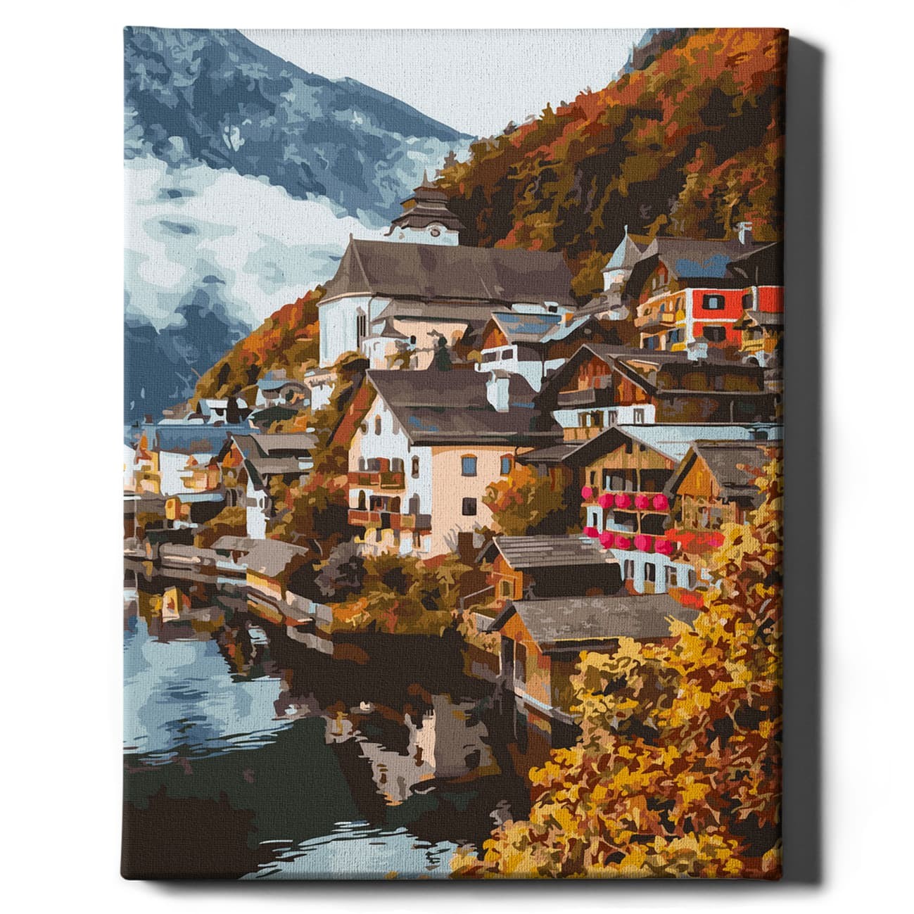 Картина по номерам Горная местность, Sovabooks, изображение горной природы для раскрашивания по номерам