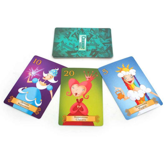 Настольная игра Спящие королевы Делюкс от Sovabooks для детей, красочная упаковка, игровое поле и фигурки на изображении