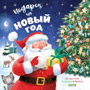Детская книга "Подарок на Новый год" Джеймса Элкинса, иллюстрации на обложке, издана Sovabooks.