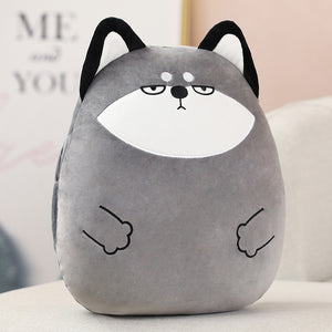 Мягкая игрушка-подушка Котик Sovabooks, уютный мягкий котик для детей и игр, изображение на подушке для сиденья.