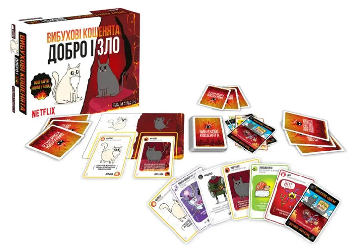 Настільна гра "Вибухові кошенята: Добро і Зло"