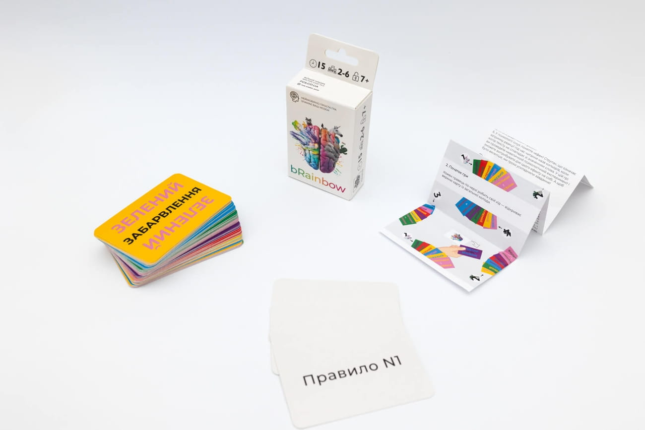 Настольная игра bRainbow для детей от бренда SOVABOOKS, яркая и увлекательная развивающая игра для малышей.