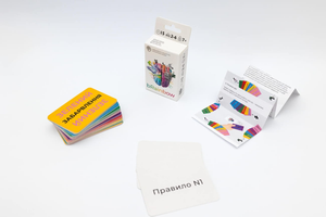 Настільна гра bRainbow для дітей від Sovabooks, ігри для розвитку логіки та уяви, яскрава ігрова коробка