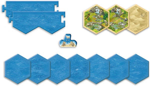 Настольная игра CATAN Мореплавці для 5-6 игроков, стратегия, дополнение, Sovabooks, изображение коробки и компонентов