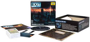 Настольная игра Exit Квест Кладбище тьмы от Sovabooks для детективных и эскейп-игр, изображена коробка игры на изображении