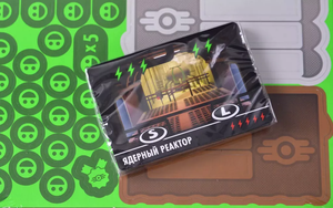 Настольная игра Fallout Shelter от Sovabooks для вечеринок и семейных игр, изображение коробки и элементов игры