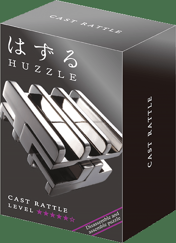 Металлическая головоломка Huzzle 5* Погремушка от SOVABOOKS, сложная игровая головоломка для логического мышления