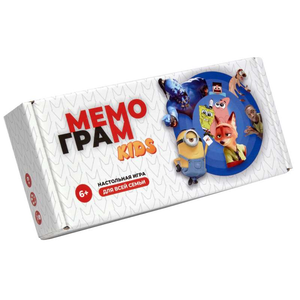 Настольная игра Мемограм KIDS от Sovabooks, веселая семейная игра для детей и взрослых, изображение коробки и игровых компонентов