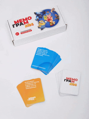 Настольная игра Мемограм KIDS от Sovabooks, развивающая настольная игра для детей и семейных вечеров