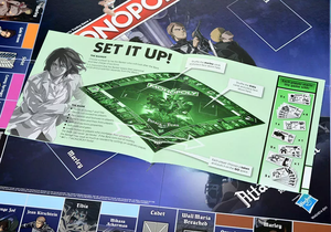 Настольная игра Monopoly. Attack on Titan. The Final Season от Sovabooks, стратегическая игра в английской версии, изображение коробки.