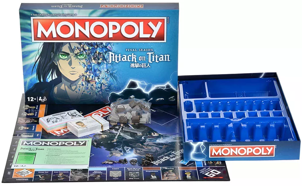Настольная игра Монополия: Атака Титанов. Финальный сезон, английская версия, стратегическая игра от SOVABOOKS.