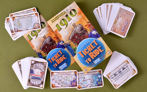 Расширение для настольной игры Ticket to Ride: Америка 1910, изображение коробки Sovabooks для игр и дополнений
