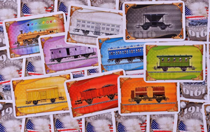 Расширение для настольной игры Ticket to Ride: Америка 1910 от Sovabooks, изображение коробки и игрового поля