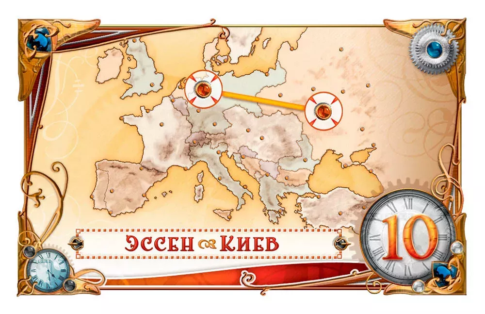 Расширение Ticket to Ride: Европа 1912 для настольной игры, изображение коробки с названием и логотипом SOVABOOKS