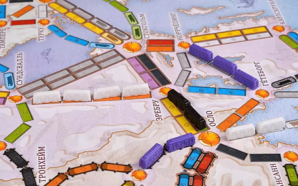 Настольная игра Ticket to Ride: Северные страны от SOVABOOKS, карта стратегической игры для любителей приключений