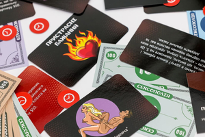 Настольная игра Сексополія для взрослых и пар, развлекательная игра от Sovabooks, изображение коробки и игрового поля