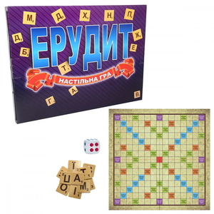 Настольная игра Ерудит от Sovabooks, семейная логическая игра для развития ума и командной работы.