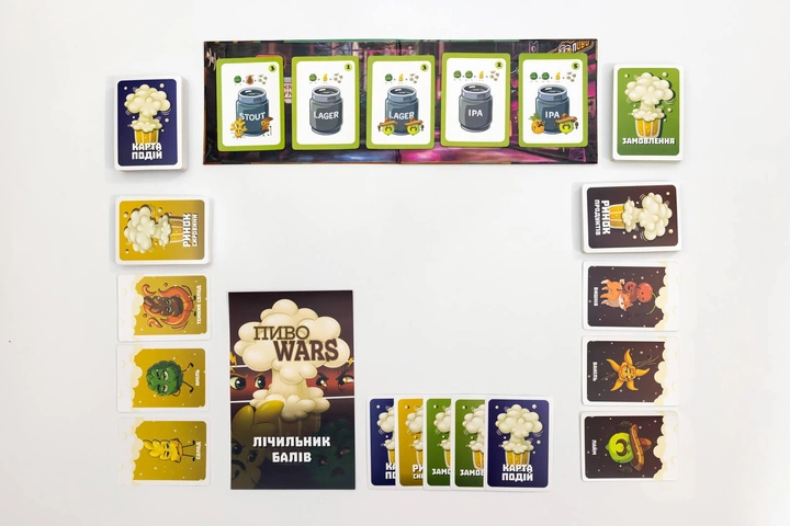 Настольная игра ПивоWars от SOVABOOKS, развлекательная партия для веселых компаний и вечеринок.