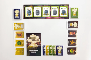 Настольная игра ПивоWars UKR от Sovabooks для вечеринок и игр с друзьями, изображение коробки и игрового поля