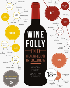 Книга "Wine Folly. Вино" Практический путеводитель, авторы Мадлен Пакетт и Джастин Хэммек, изображение обложки, издание Sovabooks