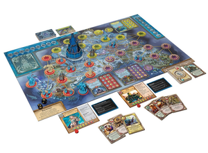 Настольная игра "Пандемия: World of Warcraft" от Sovabooks, изображение коробки и игрового оформления.