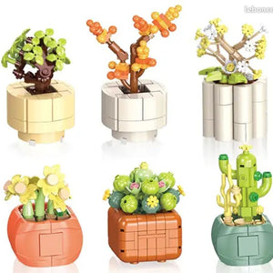 Набор конструкторов «Мини-суккуленты» (6 моделей, 520 деталей)