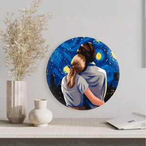 Круглая картина по Вечер с звездами