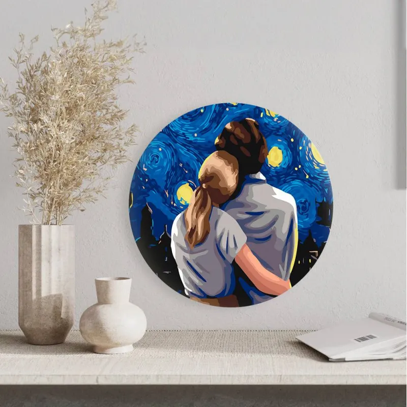 Круглая картина по Вечер с звездами