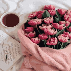 Книга Картина по номерам Букет Тюльпанов - nan | SOVABOOKS