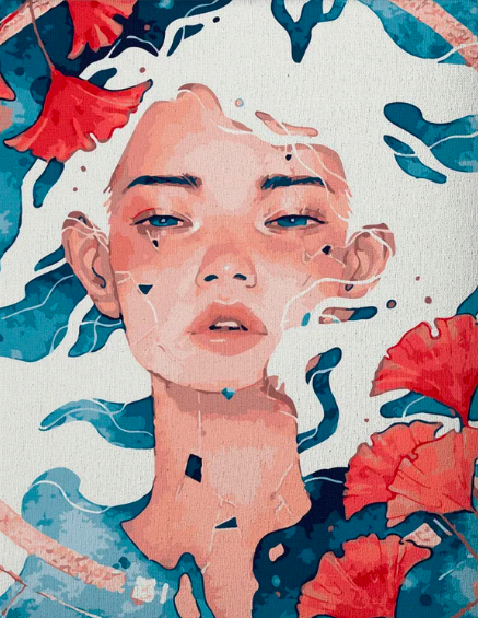 Книга Картина по номерам Нимфа - nan | SOVABOOKS