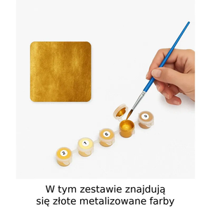 Картина по номерам Золотые слезы (Золотая краска)