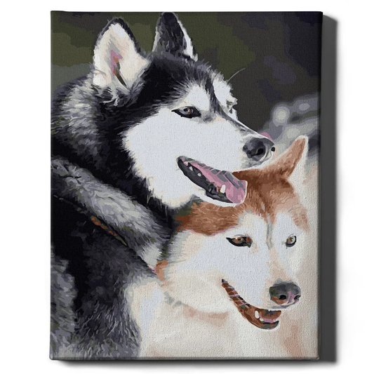 Книга Картина по номерам Хаски - nan | SOVABOOKS