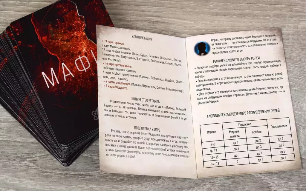 Игра настольная Мафия. Большой город