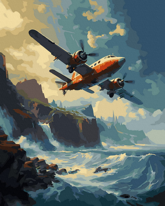 Книга Картина по номерам Самолет - nan | SOVABOOKS