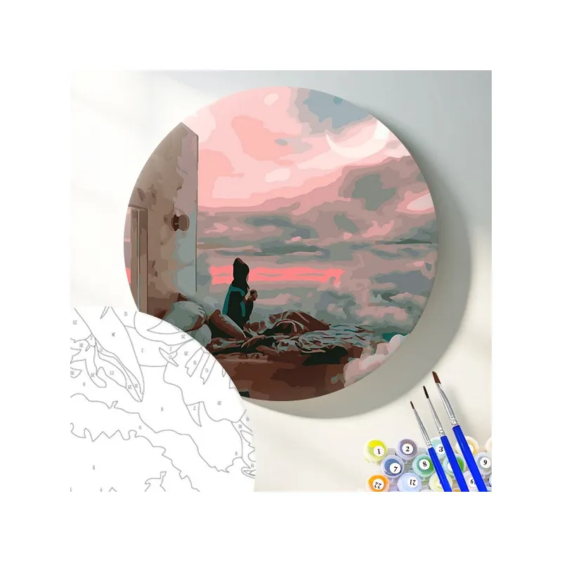 Книга Круглая картина по номерам Дом в облаках - nan | SOVABOOKS