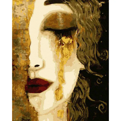 Книга Картина по номерам Золотые слезы (Золотая краска) - nan | SOVABOOKS