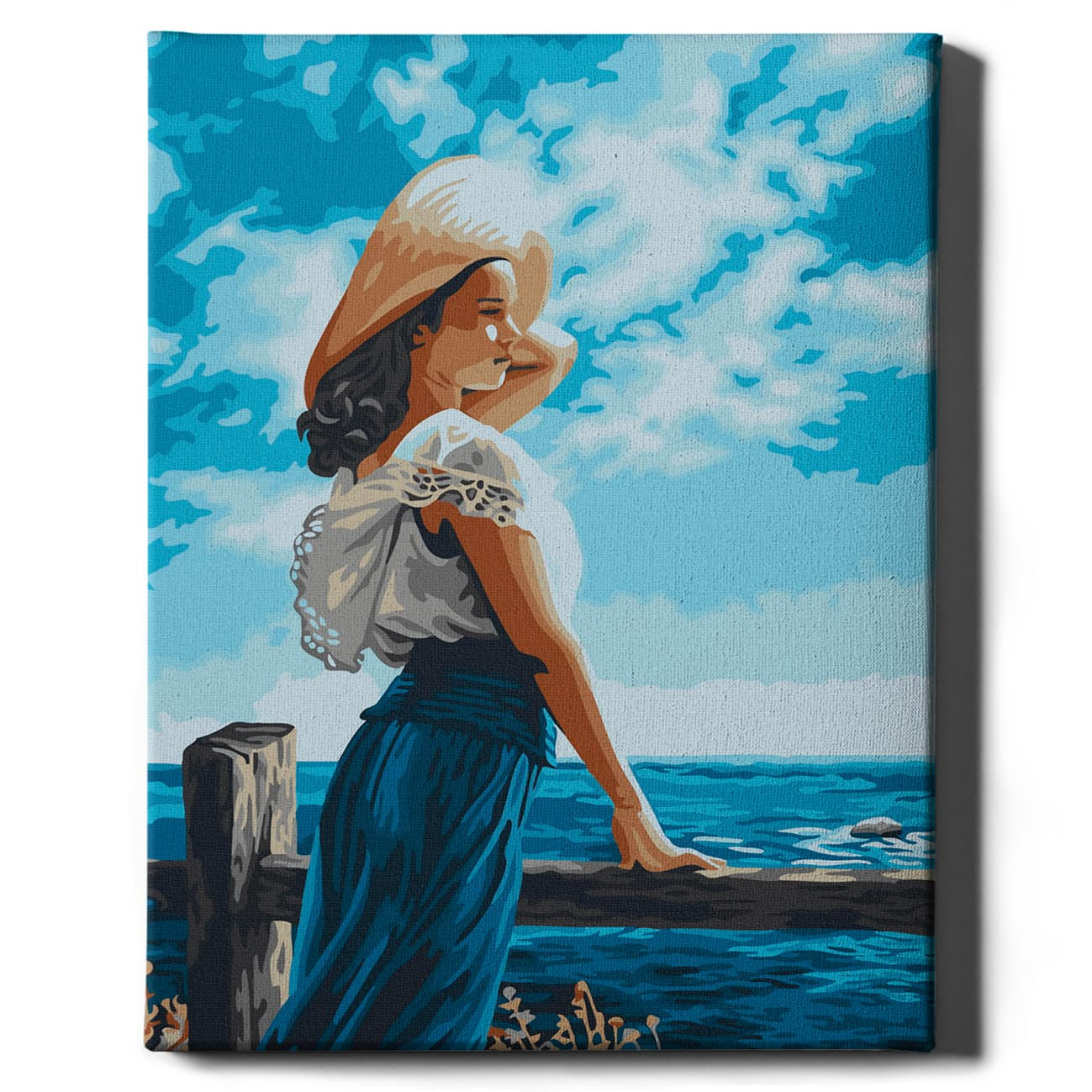 Книга Картина по номерам Девушка в голубом - nan | SOVABOOKS